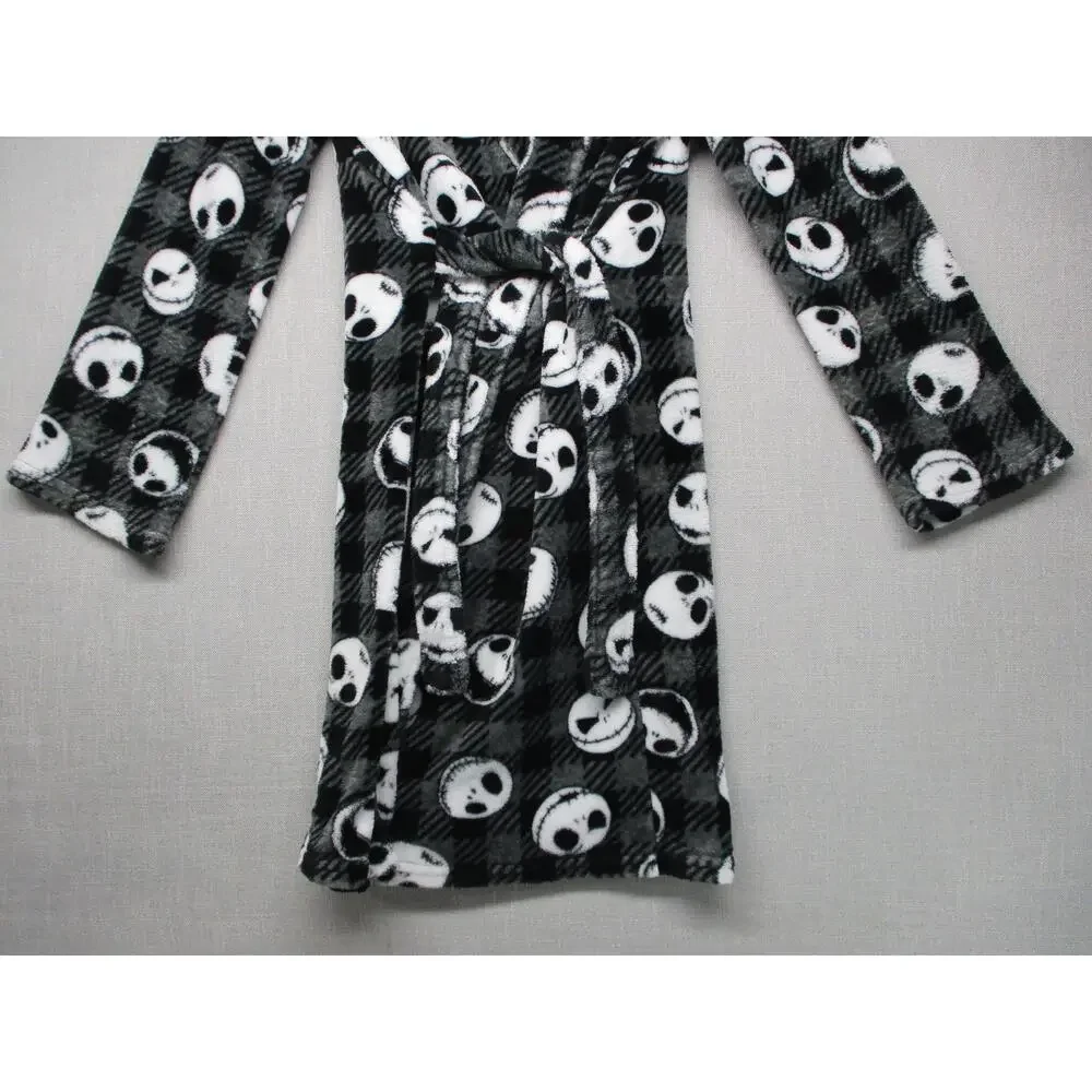 Disney Black Patterned Trendy Cozy Patterned Robe Size‎ Large 12/14